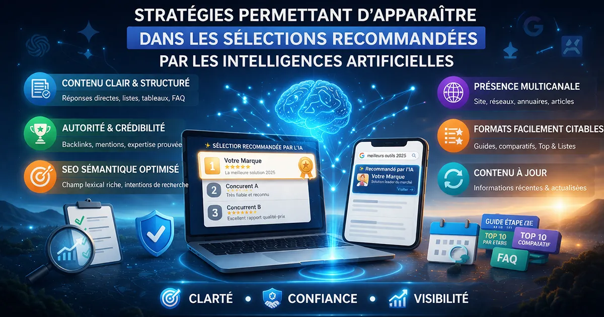 Stratégies permettant d’apparaître dans les sélections recommandées par les intelligences artificielles
