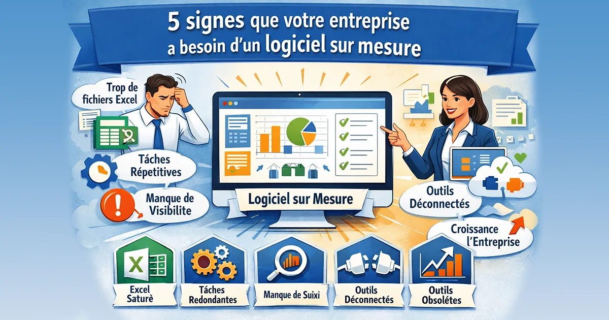 5 signes que votre entreprise a besoin d’un logiciel sur mesure